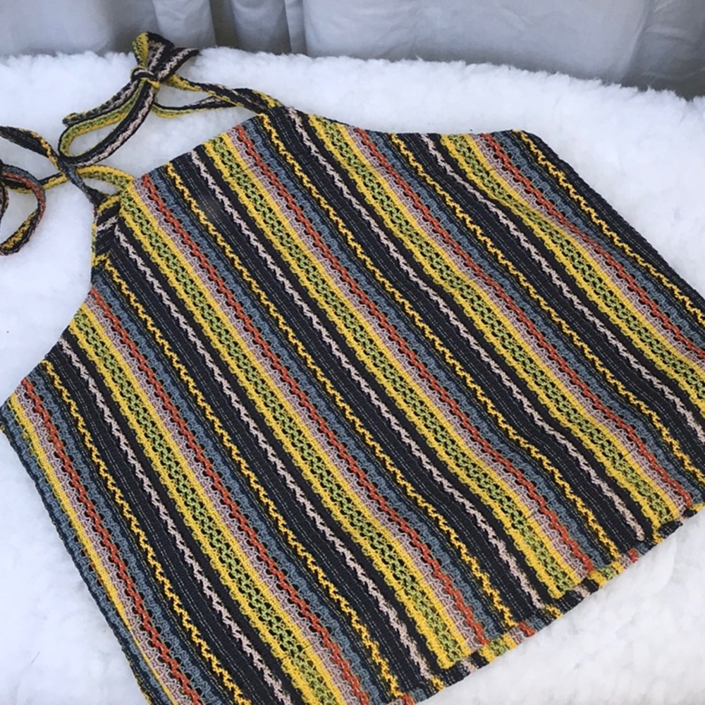 Madewell Crochet Stripe Texture & Thread Top - Picture 6 of 9